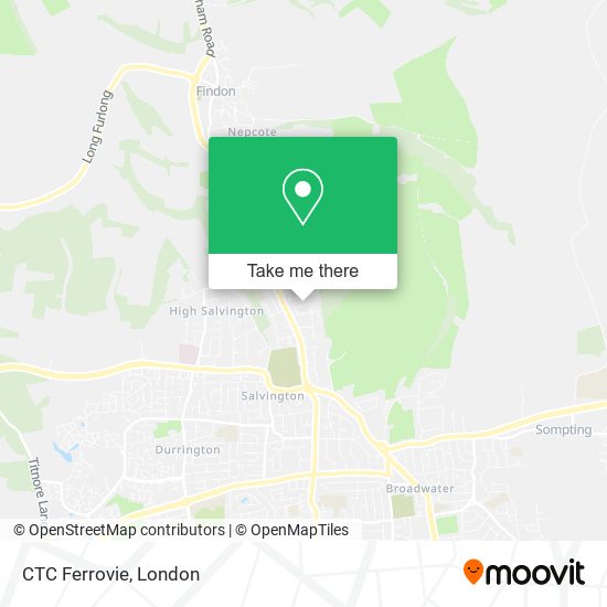 CTC Ferrovie map