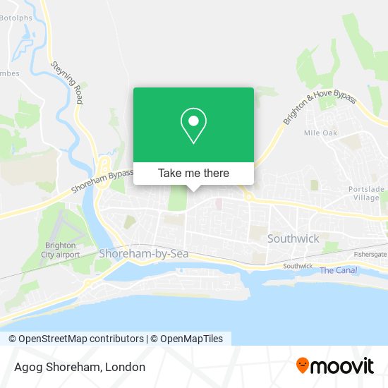 Agog Shoreham map