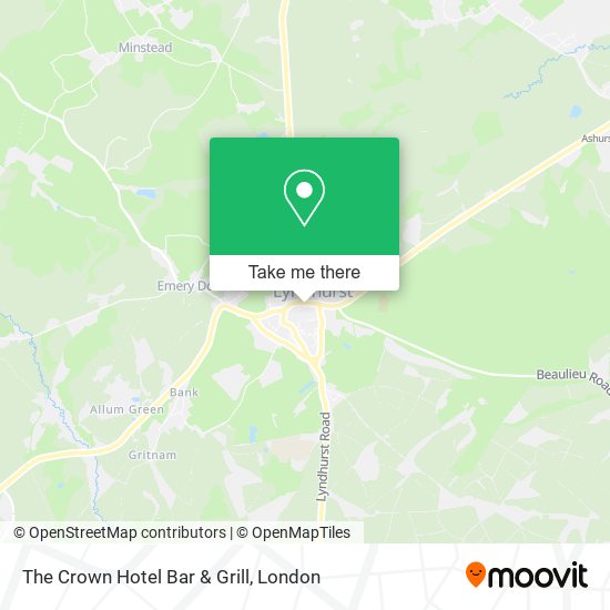 The Crown Hotel Bar & Grill map