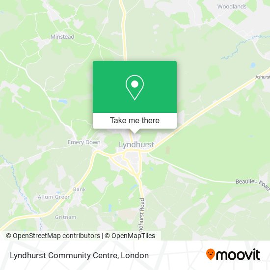 Lyndhurst Community Centre map