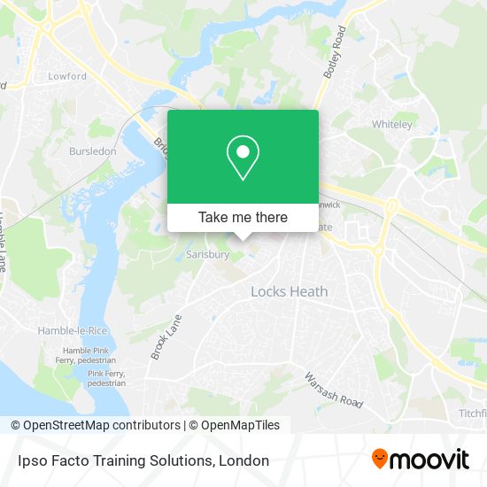 Ipso Facto Training Solutions map