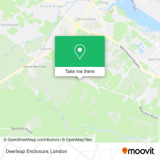 Deerleap Enclosure map