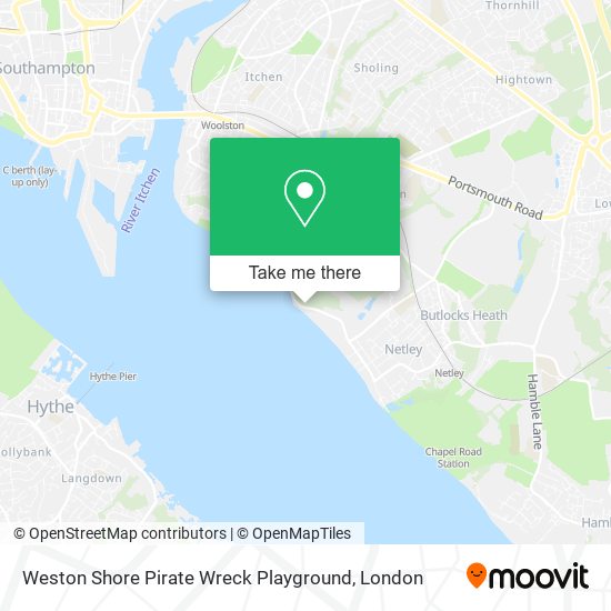 Weston Shore Pirate Wreck Playground map