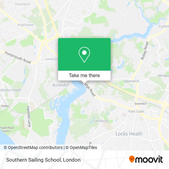 Southern Sailing School map