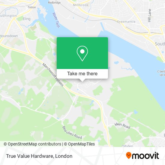 True Value Hardware map