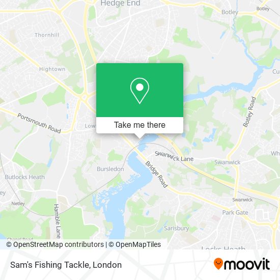 Sam's Fishing Tackle map