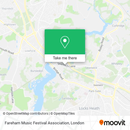 Fareham Music Festival Association map