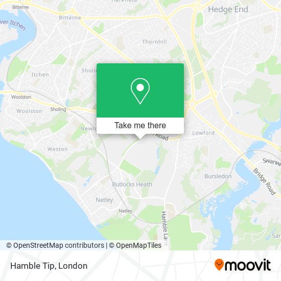 Hamble Tip map