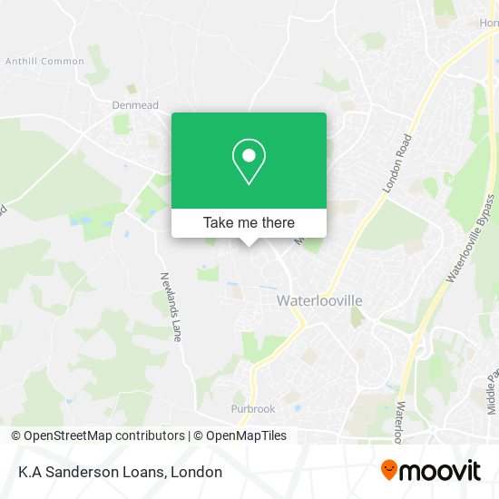 K.A Sanderson Loans map