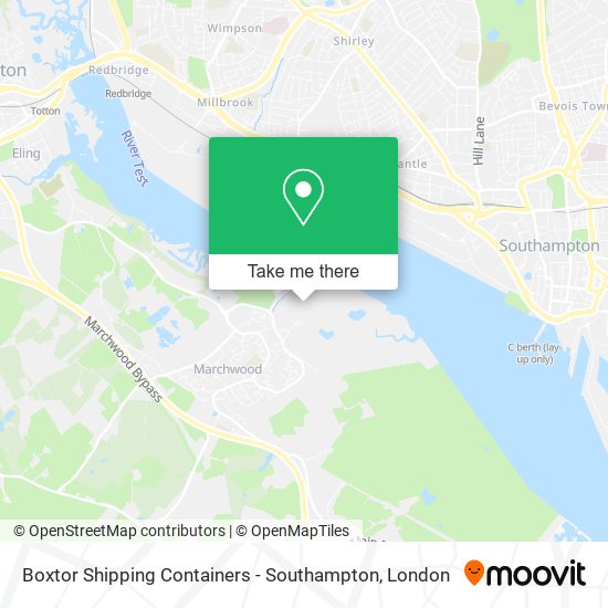 Boxtor Shipping Containers - Southampton map