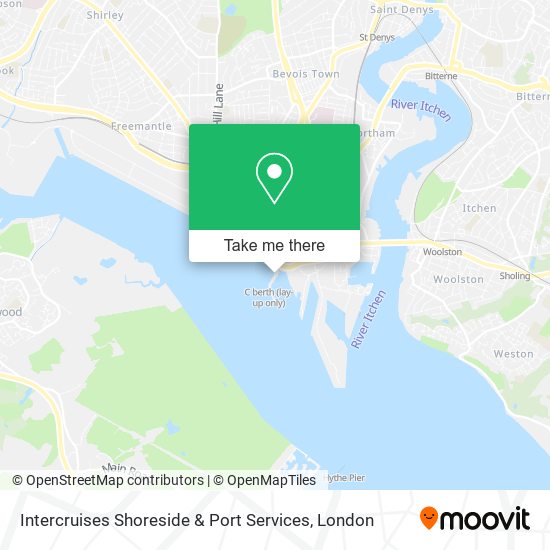 Intercruises Shoreside & Port Services map