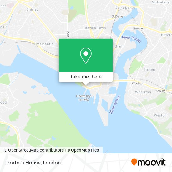 Porters House map