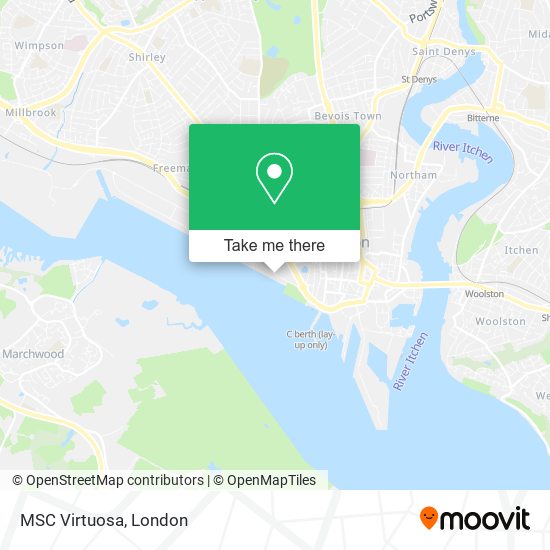 MSC Virtuosa map