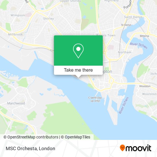 MSC Orchesta map