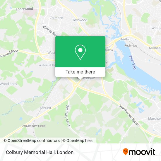 Colbury Memorial Hall map