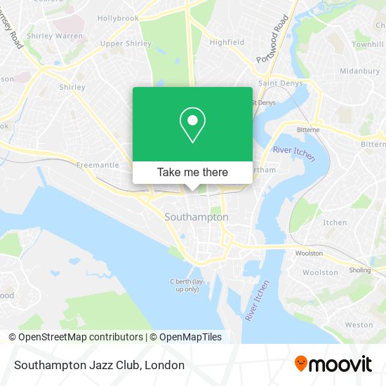 Southampton Jazz Club map