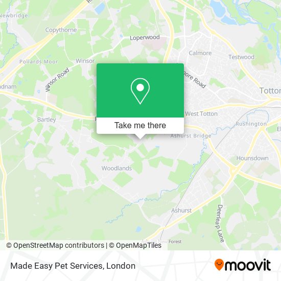 Made Easy Pet Services map