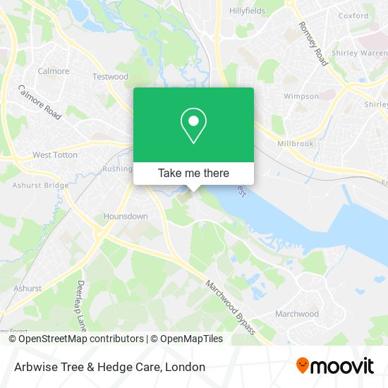 Arbwise Tree & Hedge Care map