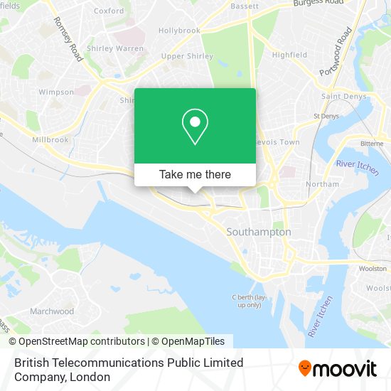 British Telecommunications Public Limited Company map