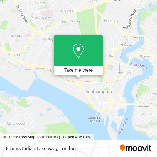 Emons Indian Takeaway map