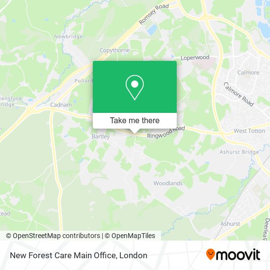 New Forest Care Main Office map