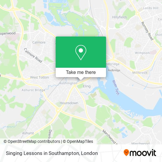 Singing Lessons in Southampton map