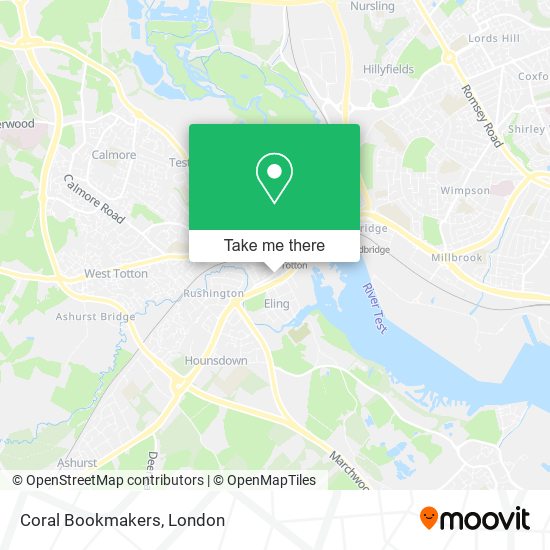 Coral Bookmakers map