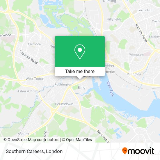 Southern Careers map