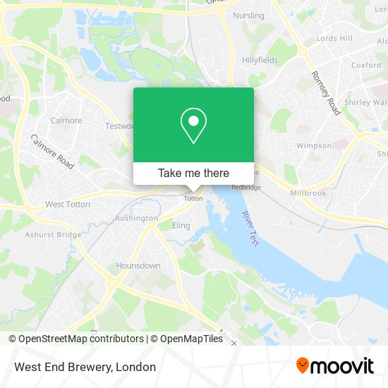 West End Brewery map