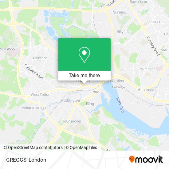 GREGGS map