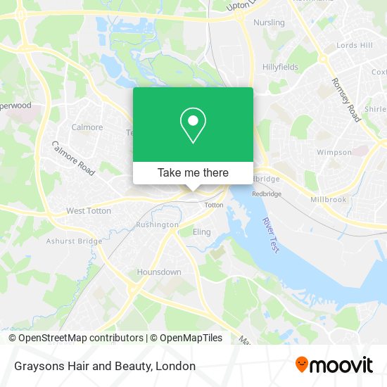 Graysons Hair and Beauty map