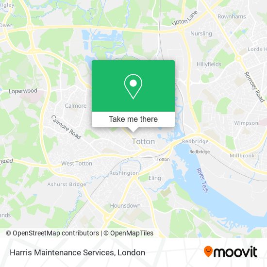 Harris Maintenance Services map