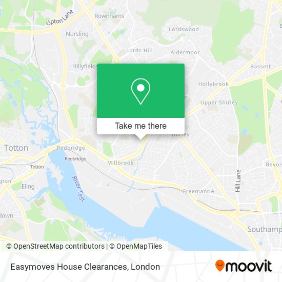 Easymoves House Clearances map