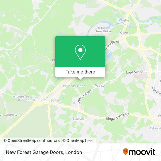 New Forest Garage Doors map