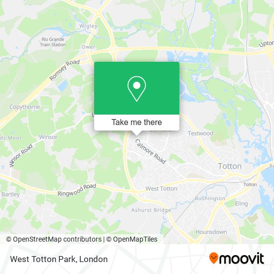 West Totton Park map