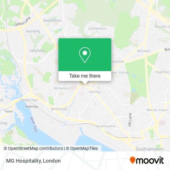 MG Hospitality map