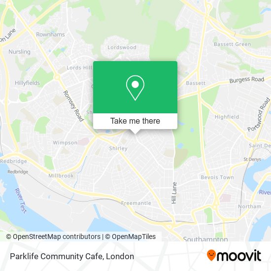 Parklife Community Cafe map