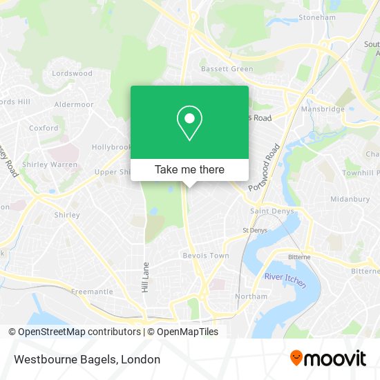Westbourne Bagels map