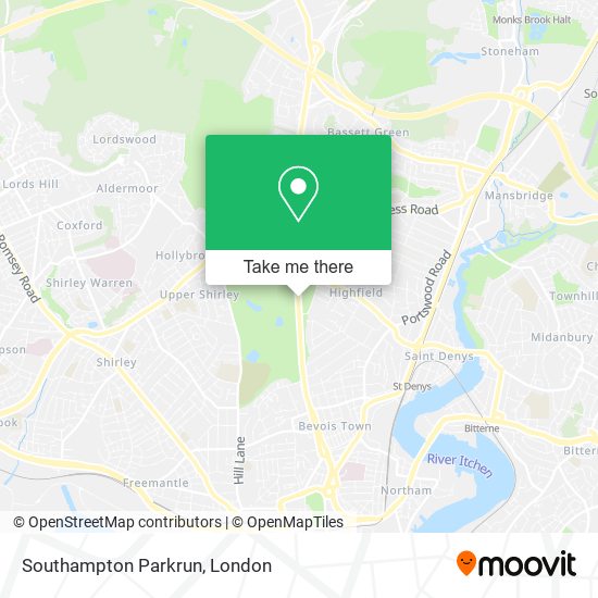 Southampton Parkrun map