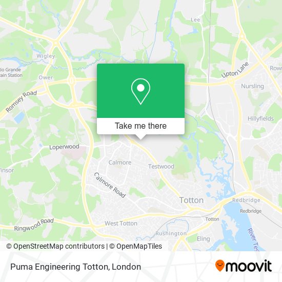 Puma Engineering Totton map