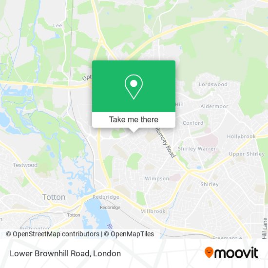 Lower Brownhill Road map