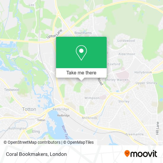 Coral Bookmakers map