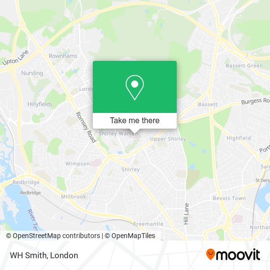 WH Smith map