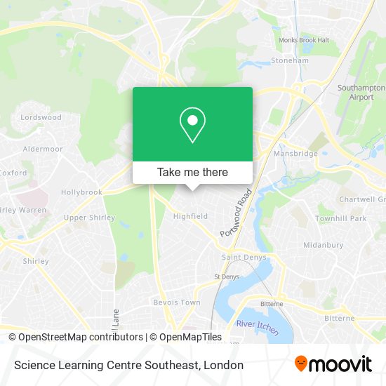 Science Learning Centre Southeast map