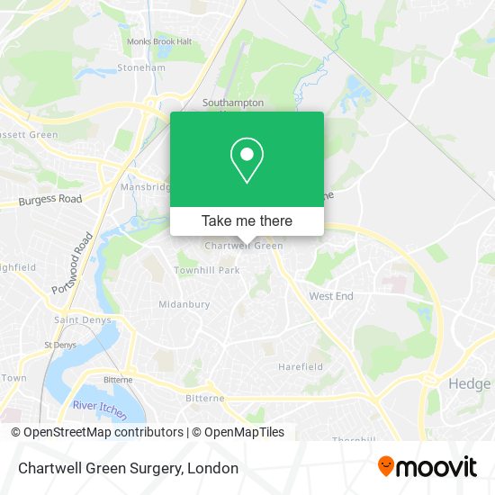 Chartwell Green Surgery map