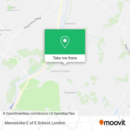Meonstoke C of E School map