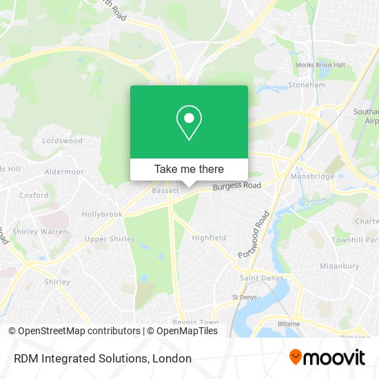 RDM Integrated Solutions map