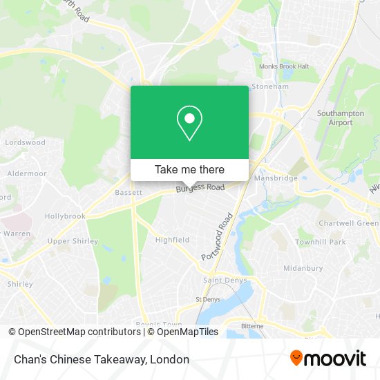 Chan's Chinese Takeaway map