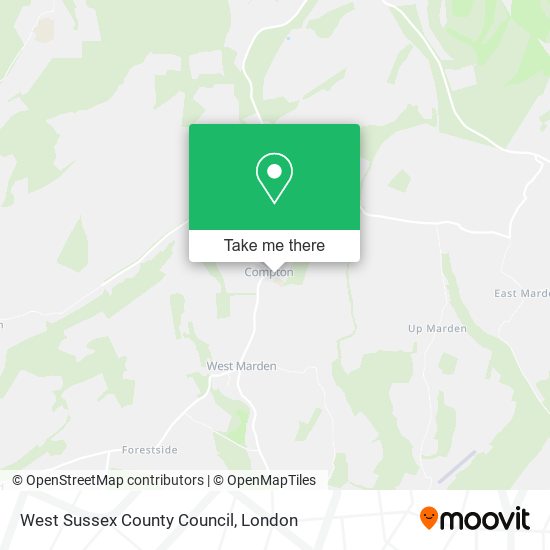 West Sussex County Council map