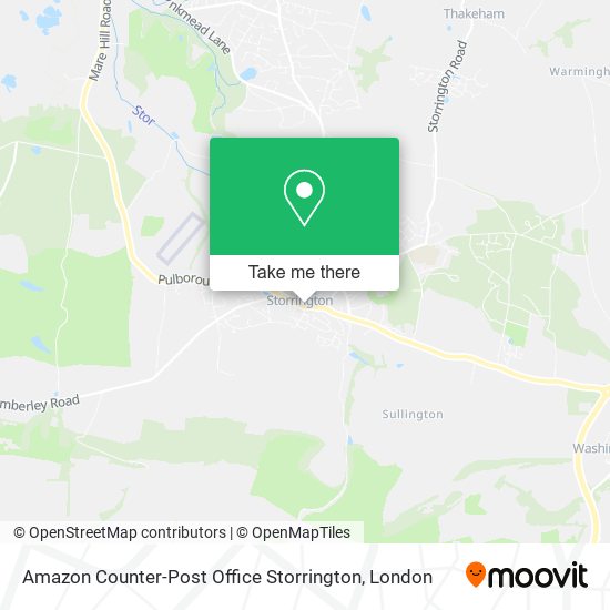 Amazon Counter-Post Office Storrington map